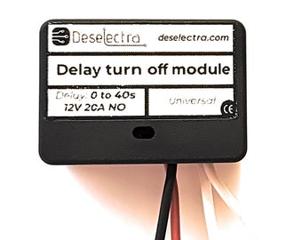 Boxed Car Timer Relay Kit: 0-40 sec Delay, 12V 20A