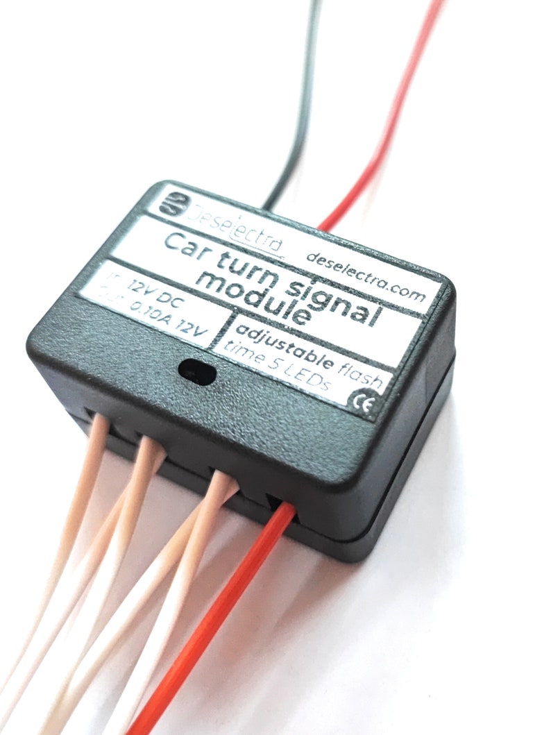 Adjustable LED 5-step Sequential Retrofit Flash Module Car Turn Signal ...