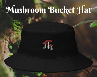 Mushroom Bucket Hat Cottagecore Bucket Hat