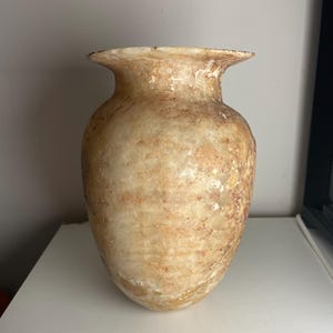 Egyptian alabaster vase