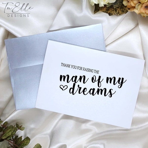 Thank You For Raising the Man of My Dreams/Wedding Card 5340