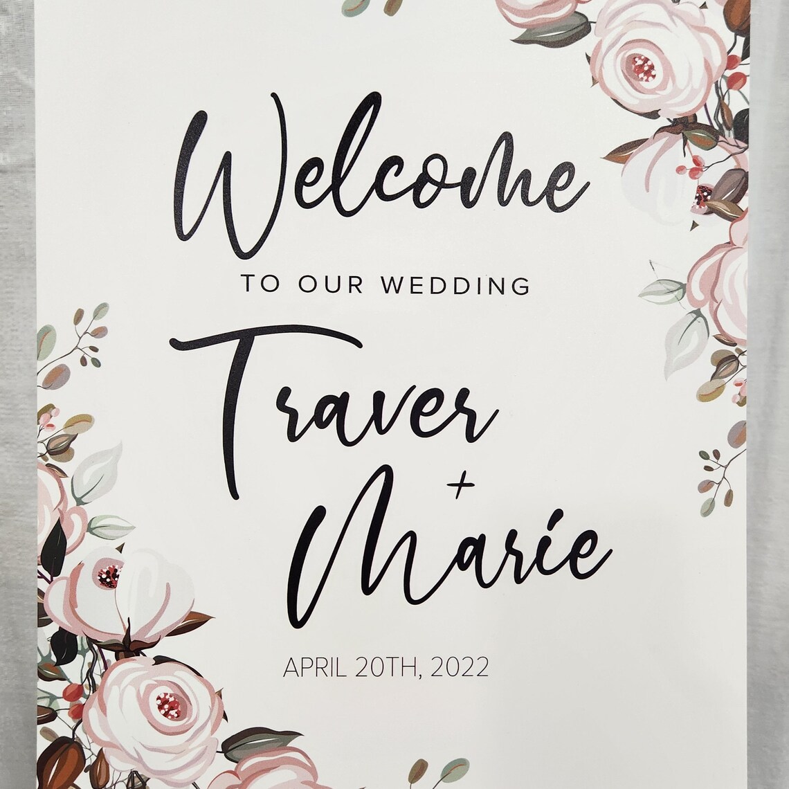 Custom Sign Custom Wedding Sign Wedding Print Sign Etsy