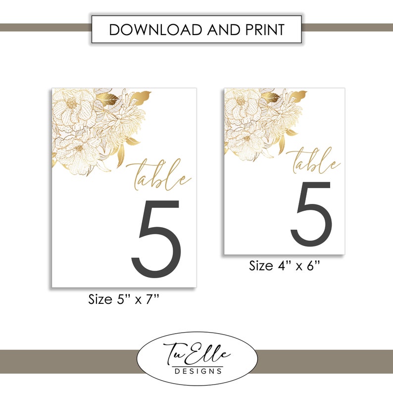 INSTANT DOWNLOAD Table Numbers Printable Numbers 1-40 - Etsy