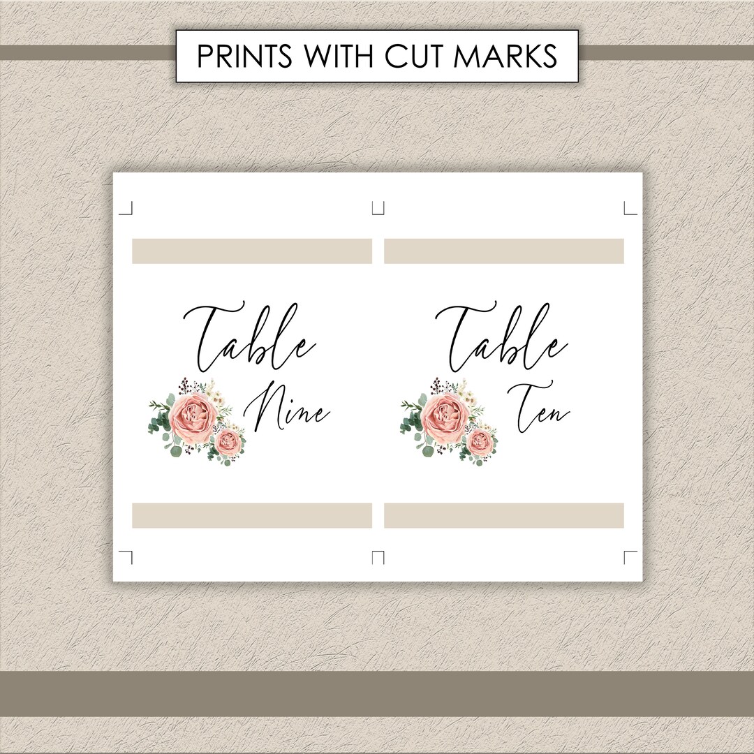 INSTANT DOWNLOAD Table Numbers Printable Numbers 1-40 - Etsy