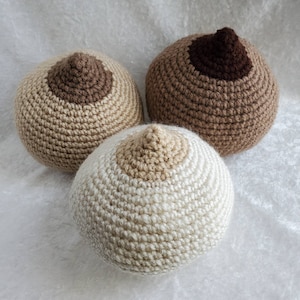 Crochet Breast Amigurumi, Crochet Toy Breast, Stuffed toy Boob Boobie, Breastfeeding Model, Handmade Gift for nursing mom, Free Shipping