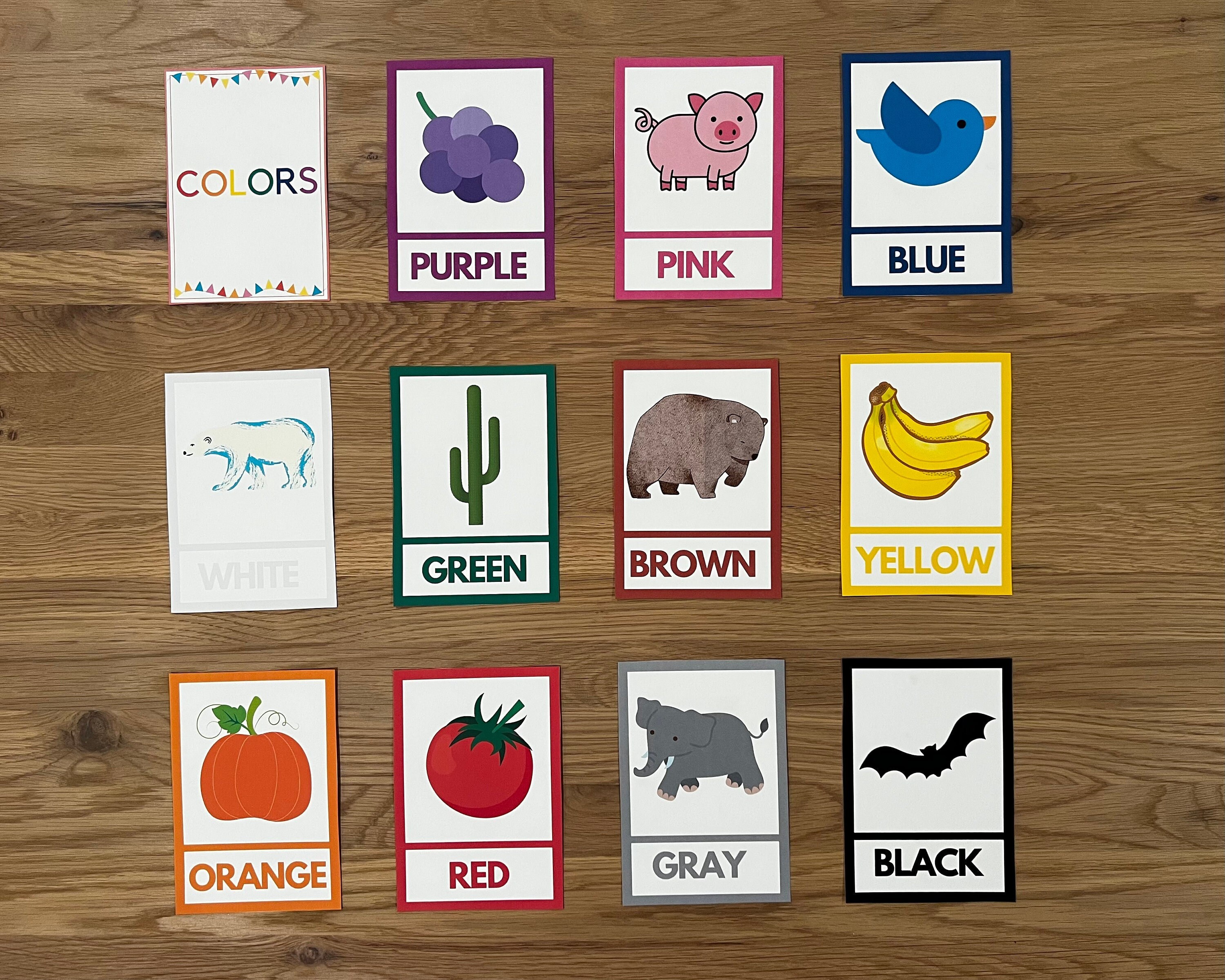 Color Flashcards-colors-large Color Flashcards-educational-learning ...