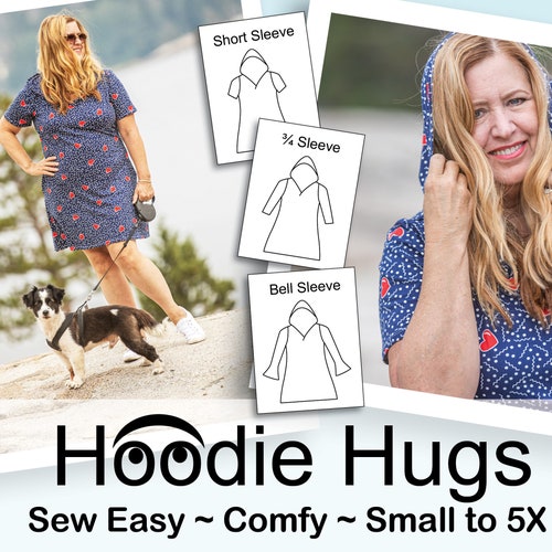 Hoodie Hugs Dress Etsy