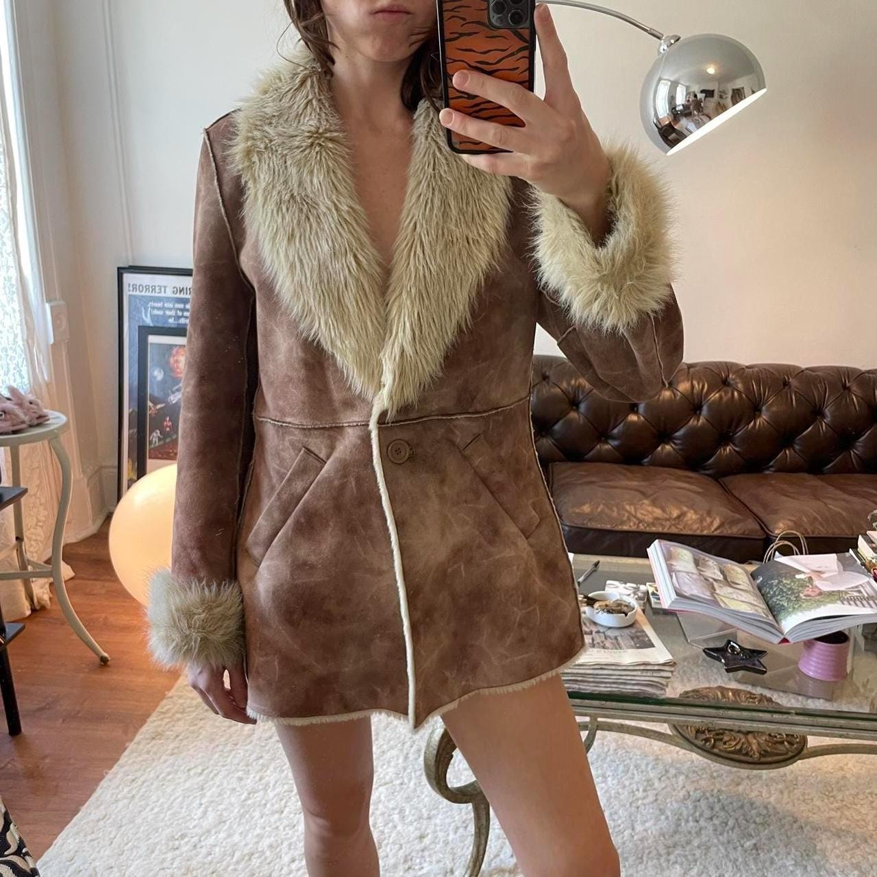 70s Faux Fur Coat - Etsy