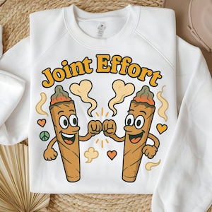 Gezamenlijke inspanning, png-bestand | 420 cartoon rook T-shirts ontwerp |  Grappige stoner vuist bult wietsublimatie | 420 high-vibes, png-bestand | ALLEEN digitale download