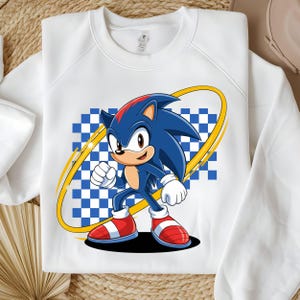 Hedgehog Cartoon PNG | Gaming Character Clipart | Cool Cartoon Character PNG for Sublimation | Retro Gaming Speedy Blue Digital Download