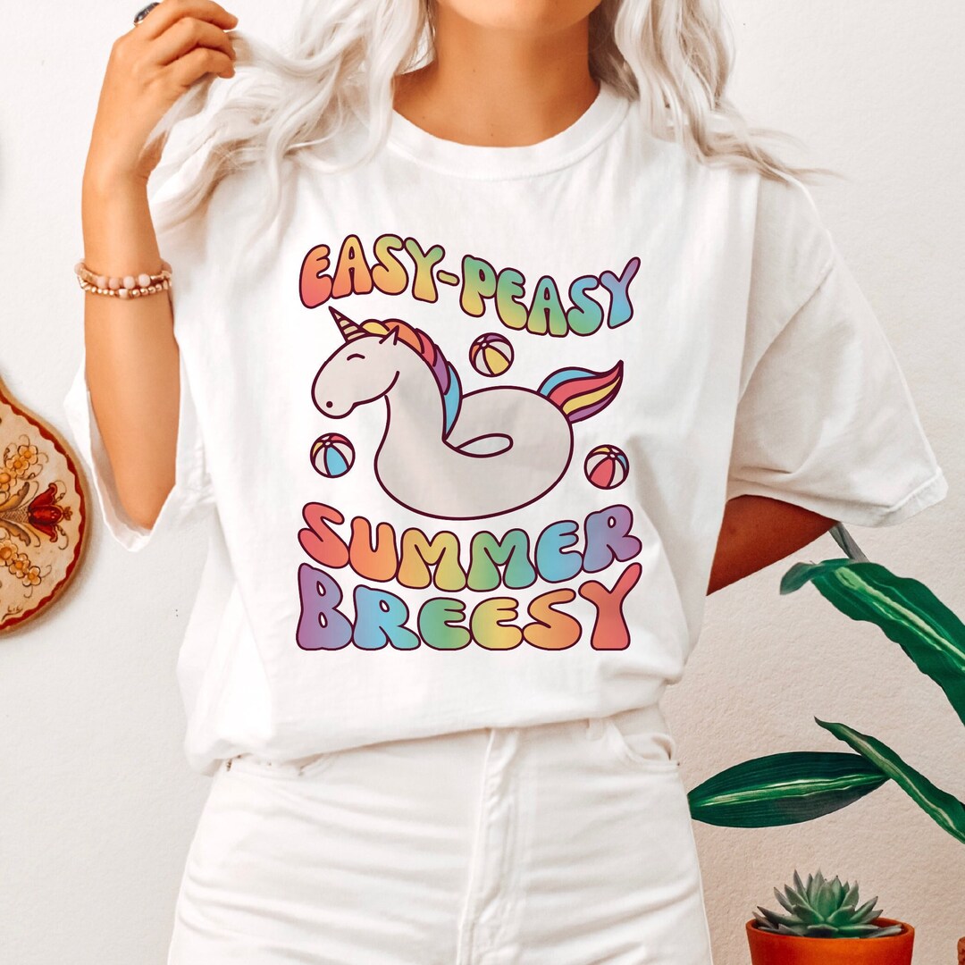 Easypeasy Summer Breezy PNG SVG Retro Summer Sublimation Etsy