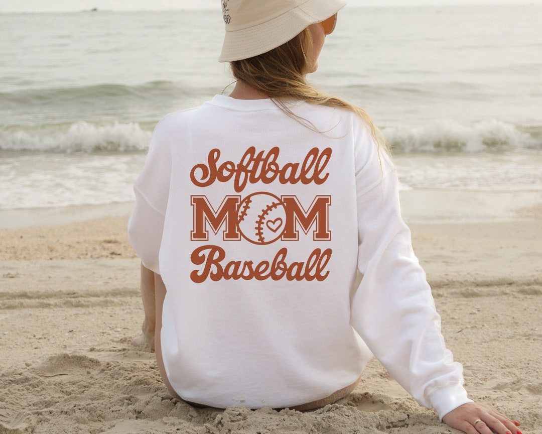 Softball and Baseball Mom SVG PNG Baseball Svg Softball Svg Etsy