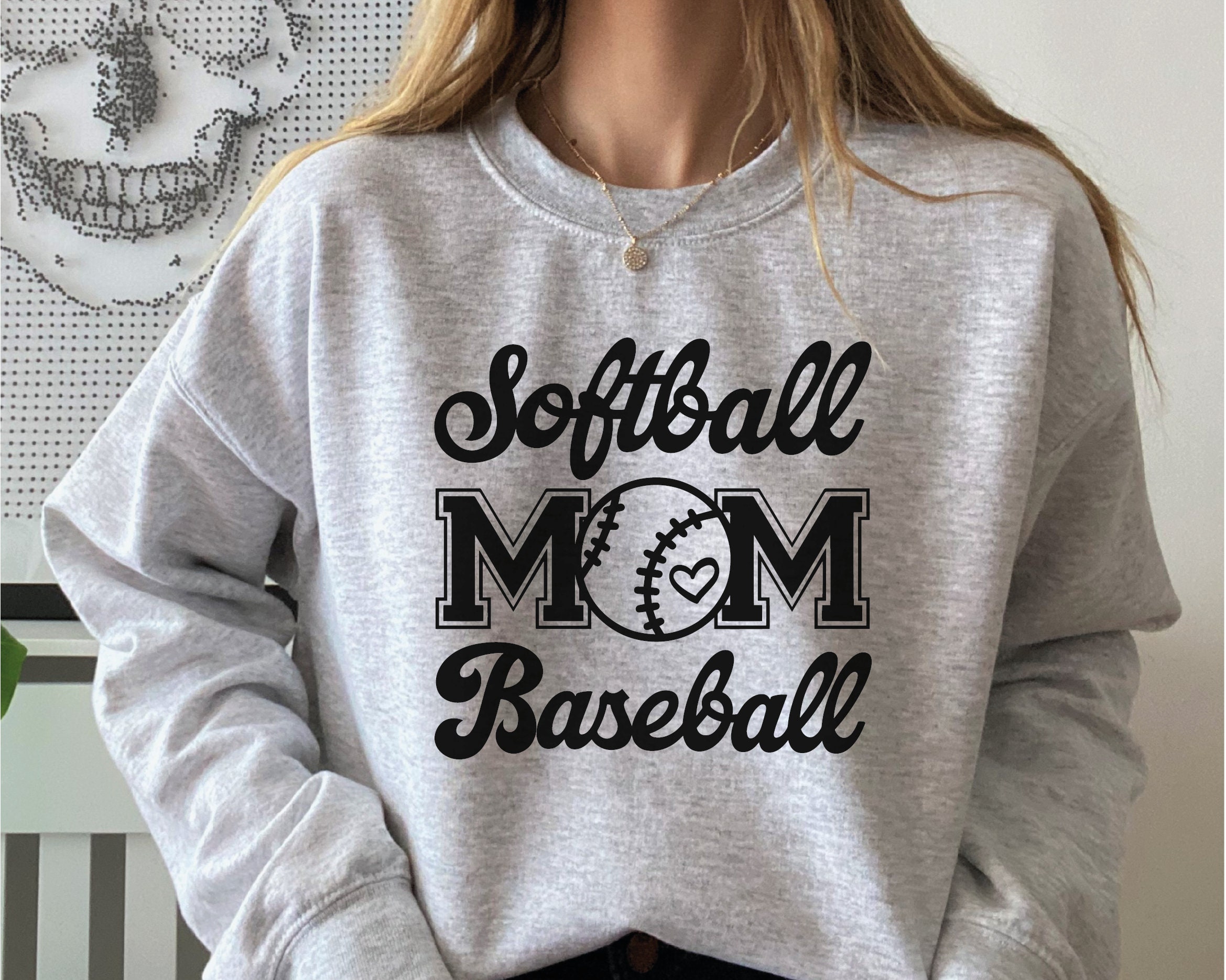 Softball and Baseball Mom SVG PNG Baseball Svg Softball Svg Etsy
