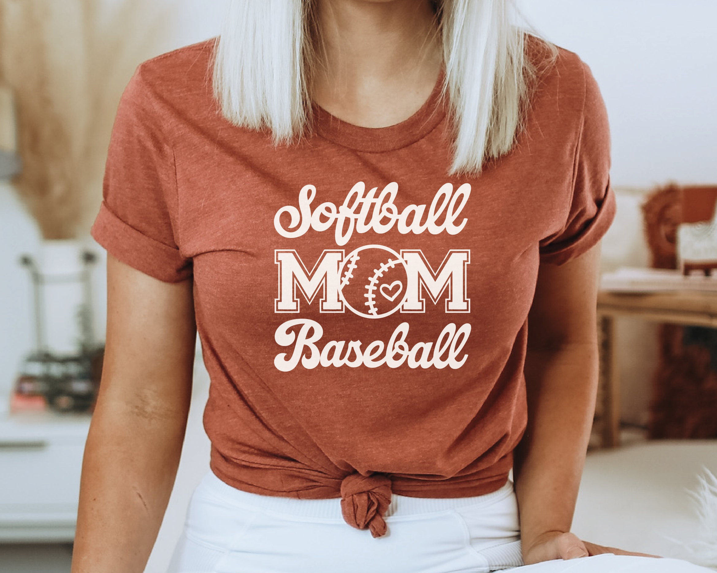 Softball and Baseball Mom SVG PNG Baseball Svg Softball Svg Etsy