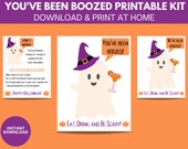 You've Been Boozed | Adult Halloween Game | Printable Signs