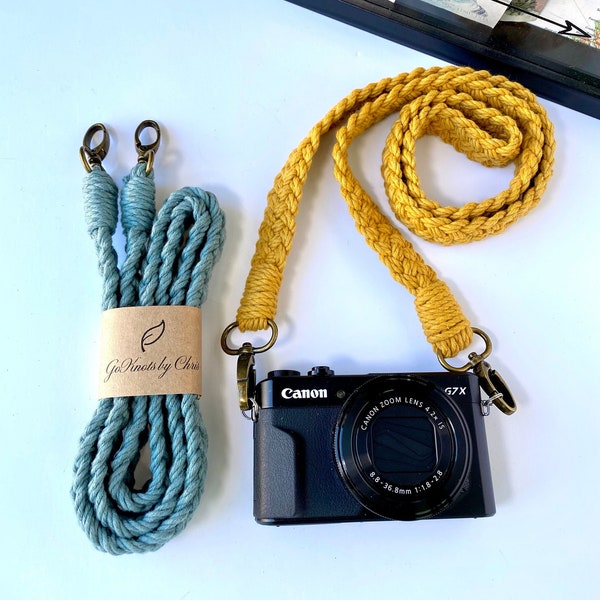 Macrame Braided Camera Strap | Purse Strap | Travel Accessories | Camera Accessories