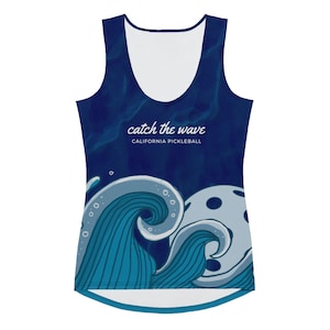 California Pickleball Women&#39;s &quot;Catch The Wave&quot; Tank Top / Shirt