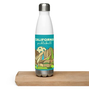 California &quot;Yosemite&quot; Pickleball Water Bottle | Stainless Steel | Pickleball Gift