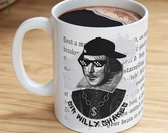Shakespeare Gift William Shakespeare Insults Funny Teacher Gift Literature Gift Sir Willy Shakes Macbeth Romeo and Juliet Gift MGWHTSHAK02