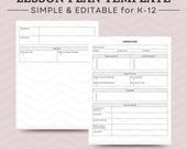 Simple Lesson Plan Template for Teachers Editable Lesson Plan Template Google Doc PDF Download Teacher Resources Daily Planning Easy to Use