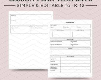 Einfache Stundenplanvorlage für Lehrer Bearbeitbare Stundenplanvorlage Google Doc PDF-Download Lehrerressourcen Tagesplanung Einfach zu verwenden