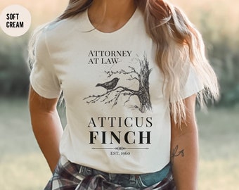 To Kill a Mockingbird T-Shirt Atticus Finch Literary Tee Book Shirt Classic Literature Shirt To Kill a Mockingbird Shirt Banned Books TShirt
