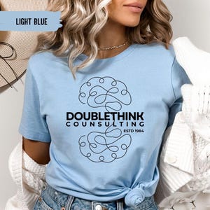 Doublethink Consulting 1984 Shirt George Orwell Shirt 1984 Tshirt Banned Books Shirt Gift for Teacher Sarcastic Book Shirt for Teachers