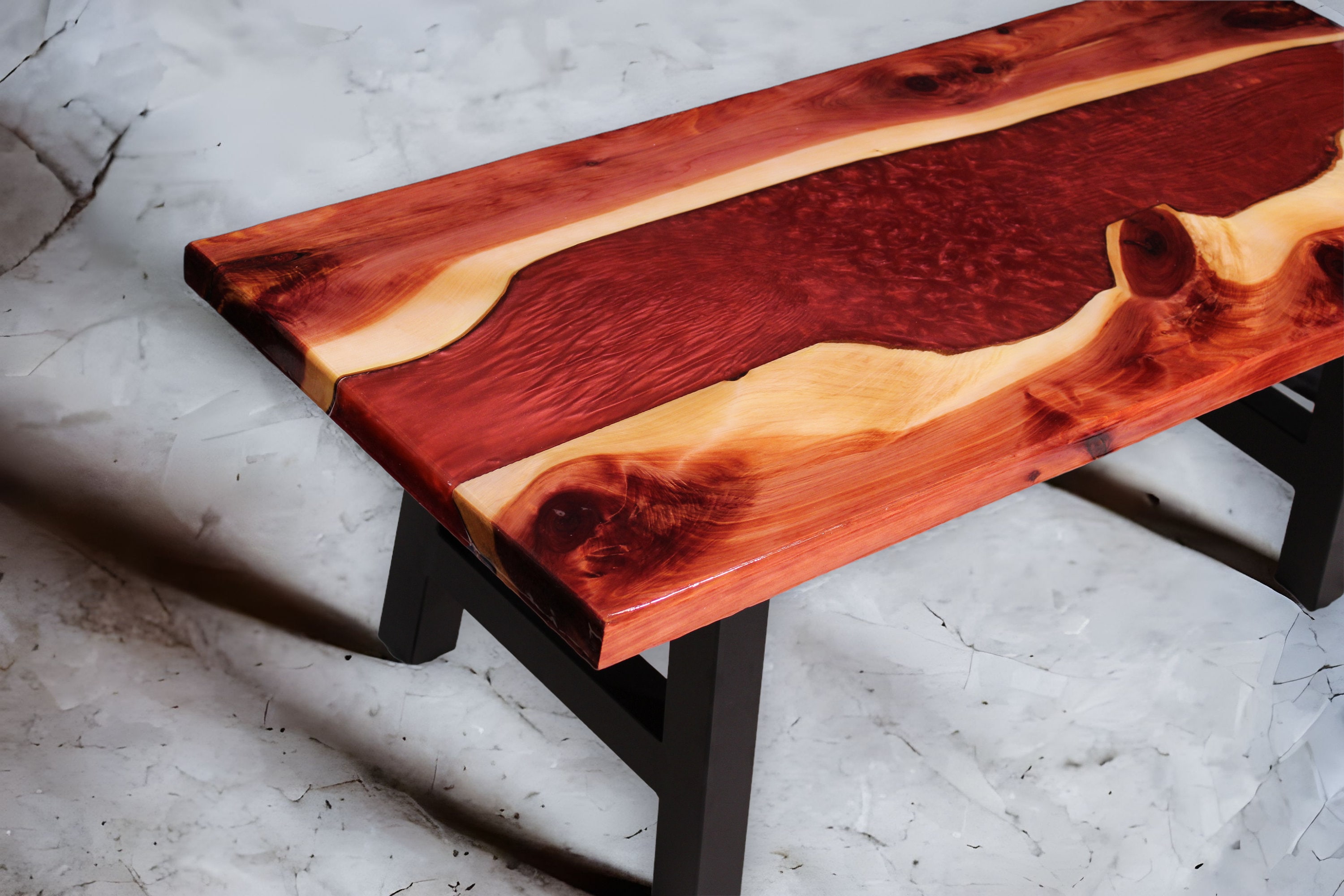Cedar 2024 resin table