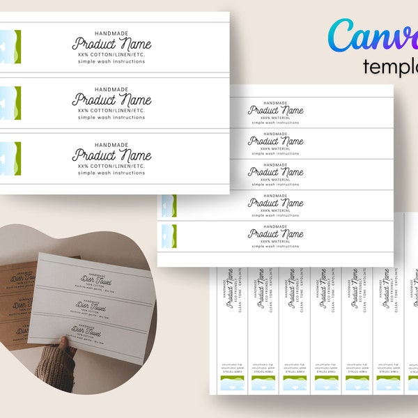 Belly Bands Templates Canva Printable Etsy