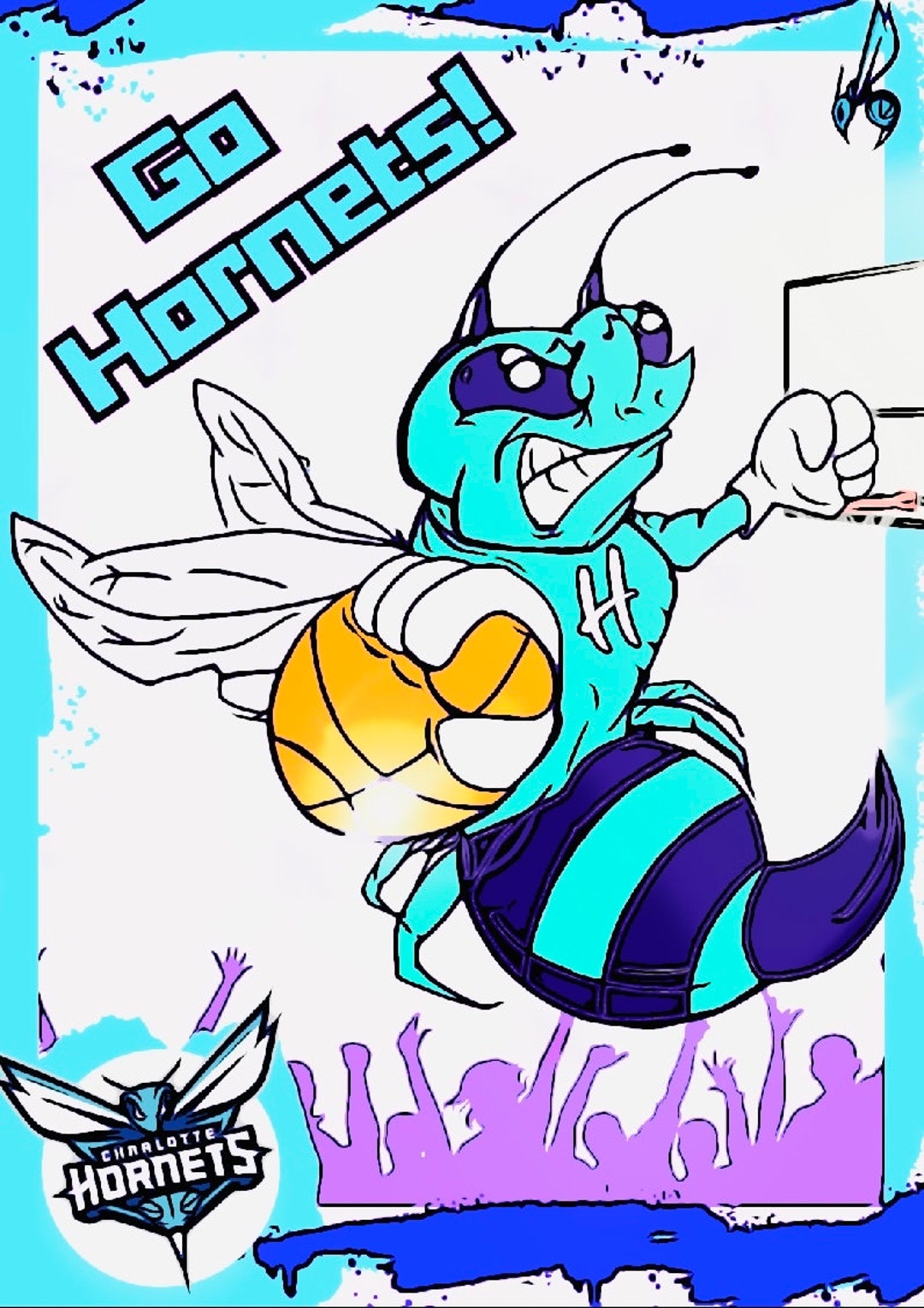 Charlotte Hornets Poster - Etsy