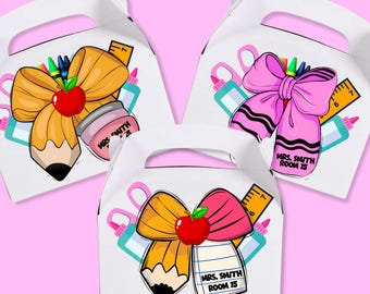 Teacher Appreciation Clipart Bundle | Back to School PNG | EDITABLE Bow Pencil Apple Crayon Design | Editable Teacher Sublimation Download
