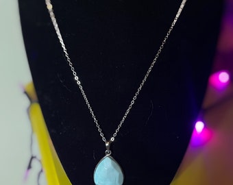 Turquoise Teardrop Necklace