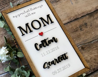 Mother's Day SVG, Mother's Day sign, Personalized Mother's Day svg, Glowforge file, svg file, laser printer, laser svg