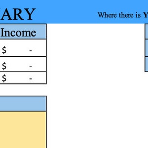 Simple Excel Sheet for Finances
