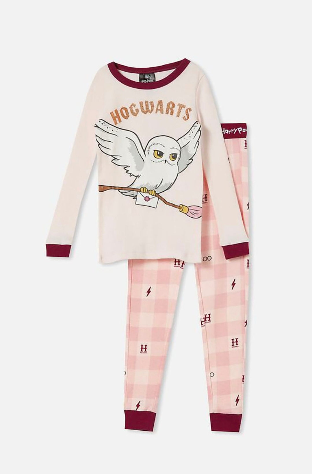 Harry Potter Hedwig Original Pajama Set Girls Long Sleeve - Etsy