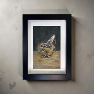 Origineel schilderij Kintsugi-kom: Japanse Wabi Sabi-kunst