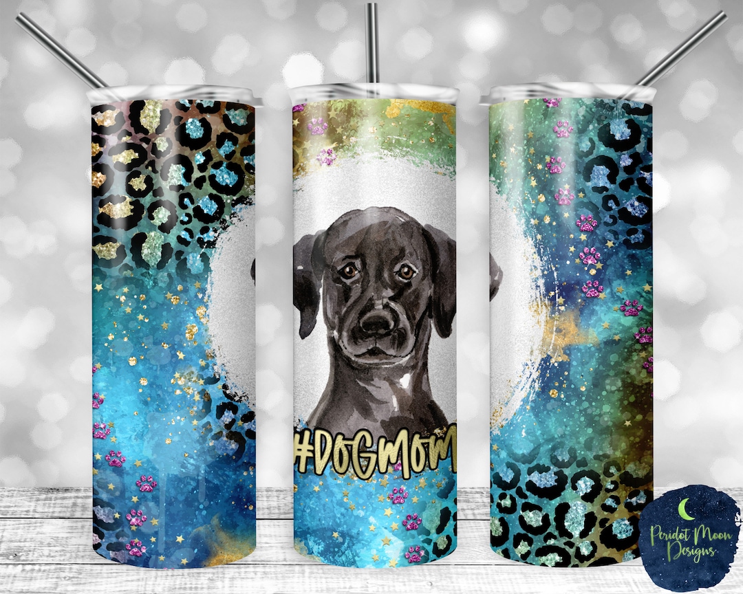 Black Labrador, Dog Mom, Galaxy Glitter Leopard Print, PNG Sublimation ...