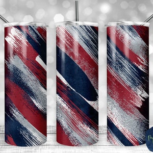Glitter Red White and Blue Trump Girl America Wrap Sublimation or