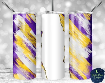 Purple, Yellow, and White Matte Milky Way, Tear Blank, PNG Sublimation Design, 20 oz Skinny Tumbler, Instant Download, Mockup Included