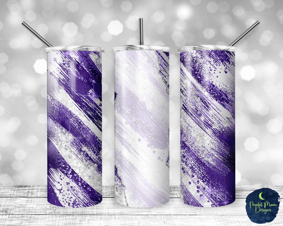 Purple and White Glitter Milky Way, Tear Blank, PNG Sublimation Design