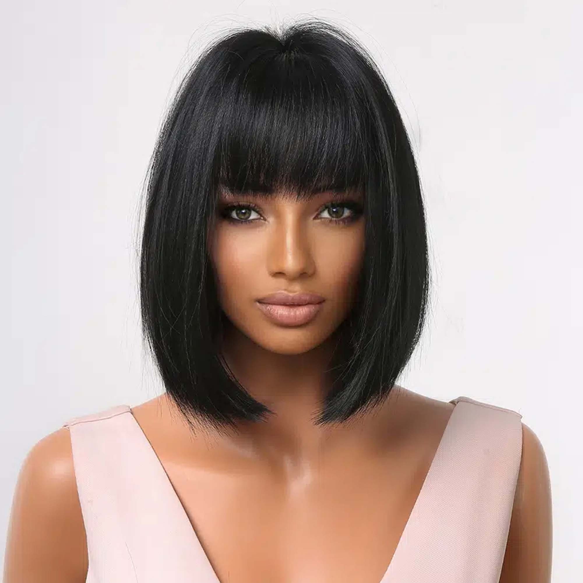 Bob Wig With Bangs - Etsy Bob Wig With Bangs - Etsy