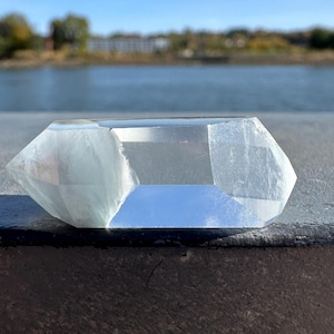 Blue Tara Quartz DT from Brazil | Rare Blue Tourmaline Clear Quartz | Indicolite | Crystal Tower