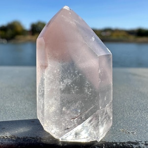 Rare Small Pink Lithium Point from Brazil | Lithium Tower | Lithium Crystal | Rare Crystals | Pink Lithium Crystal | Lithium Quartz
