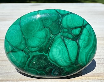 Stunning Malachite Polished Flat Stone Crystal - #4