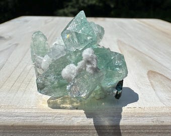 Gorgeous Green Apophyllite with Gyrolite and Chalcedony Specimen from Pune Maharashtra India