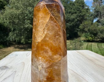Gorgeous Golden Healer Quartz Crystal Tower - #2
