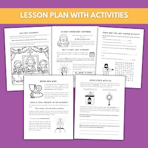 Catholic Mass for Kids Activity Pack: First Communion Prep (printable ...