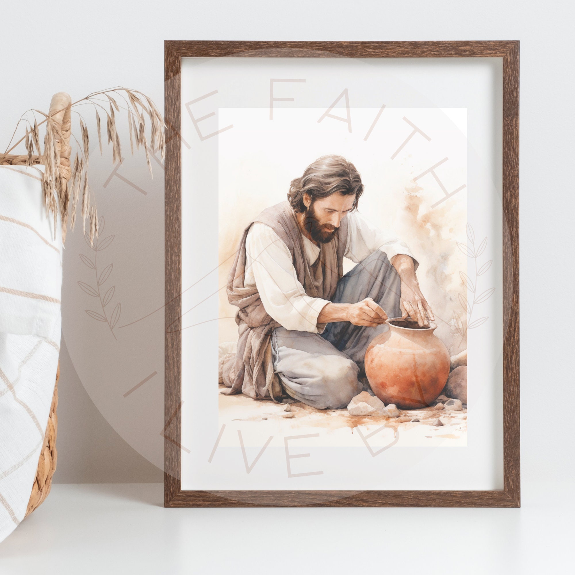Treasure in Jars of Clay 2 Corinthians 47 Printable Wall Art Etsy