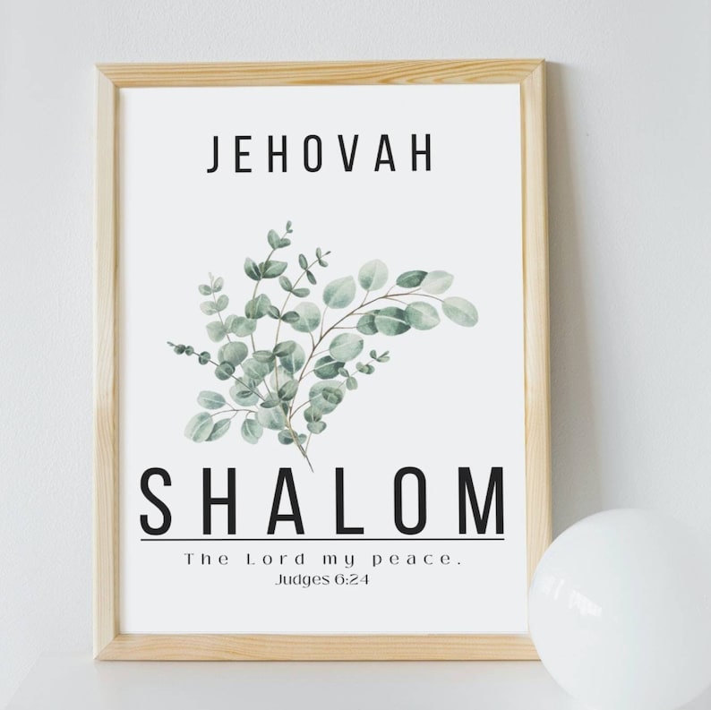 Names of God Set of 6 Christian Art Prints Jehova Jireh Rapha - Etsy