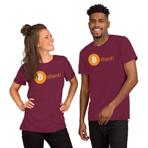 Brilliant Bitcoin Shirt | Funny Crypto Print for Men | Community Vibes Tee